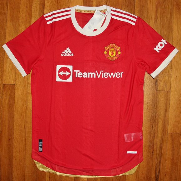 Adidas Manchester United 2021/22 Home Authentic Soccer Jersey Men 2XL XXL - Picture 1 of 6